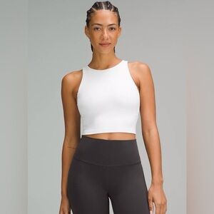 Lululemon align high neck tank in white size 10